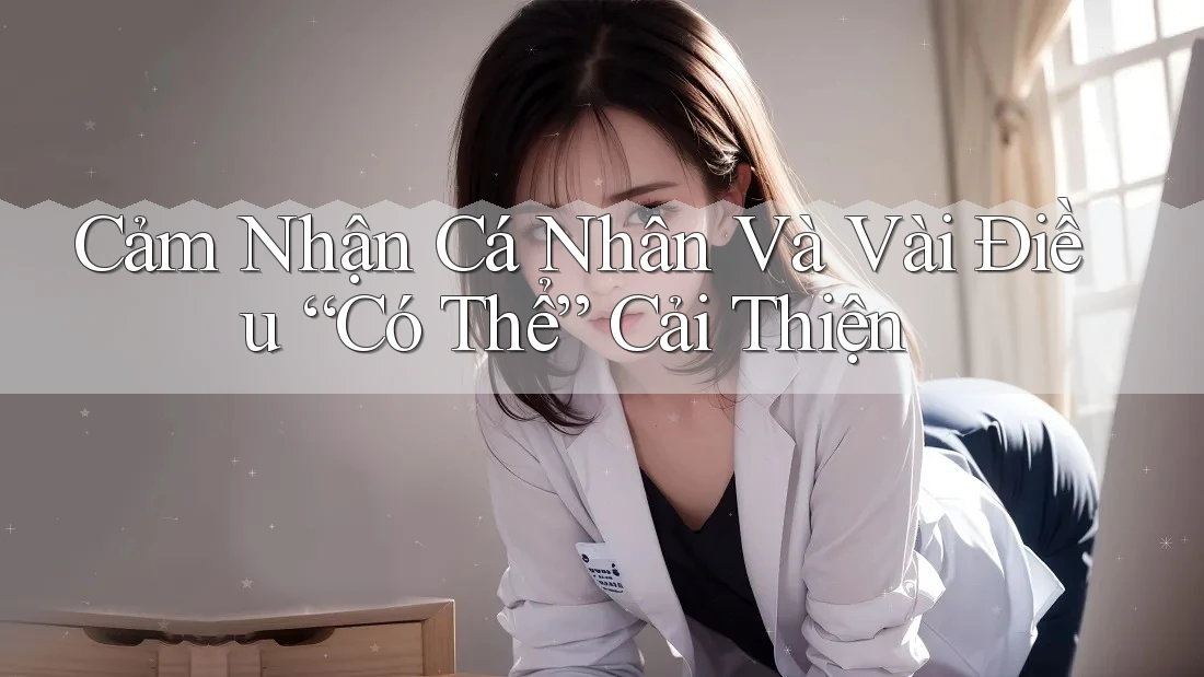 Cảm Nhận Cá Nhân Và Vài Điều “Có Thể” Cải Thiện Cảm Nhận Cá Nhân Và Vài Điều “Có Thể” Cải Thiện